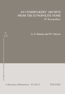 An Undertakers' Archive from the Kynopolite Nome (P. Kynopolites) 