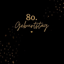 80. Geburtstag- Gästebuch Blanko 