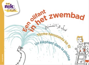 Een olifant in het zwembad [Nederlands-Arabisch-Turks-Franse versie] 