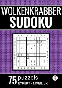 Wolkenkrabber Sudoku - Nr. 42 - 75 Puzzels - Expert / Moeilijk 