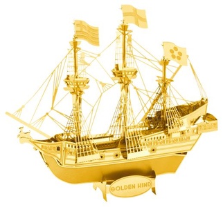 Metalearth Golden Hind Gold