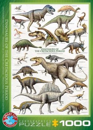Puzzel Dinosaurs of the Cretaceous 1000 stukjes