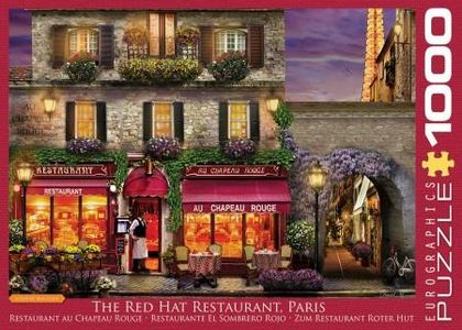 Puzzel the Red Hat Restaurant Paris 1000 stukjes