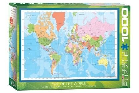 Puzzel Map of the World 1000 stukjes