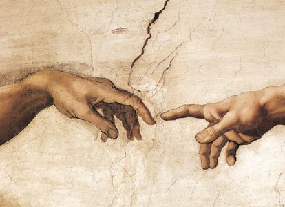 Puzzel Michelangelo - Creation of Adam detail 1000 stukjes