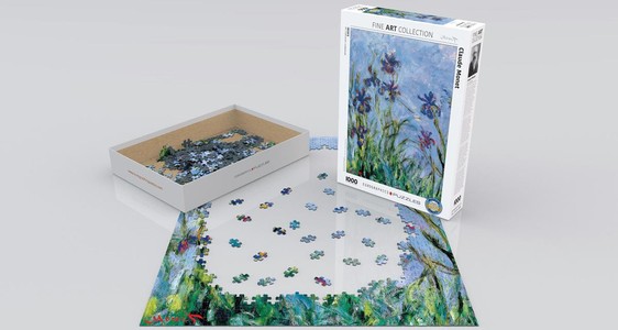 Puzzel Monet - Irises detail 1000 stukjes
