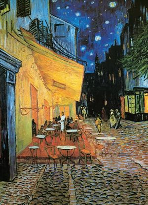 Puzzel van Gogh -  Cafe Terras at night 1000 stukjes