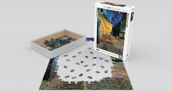 Puzzel van Gogh -  Cafe Terras at night 1000 stukjes