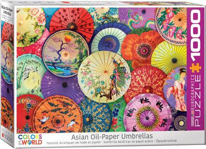 Puzzel Asian Oil Paper Umbrellas 1000 stukjes