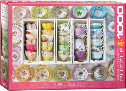 Puzzel Tea Cups Boxes 1000 stukjes