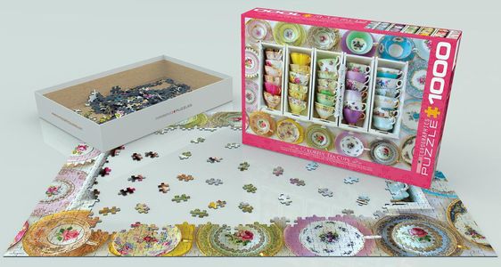 Puzzel Tea Cups Boxes 1000 stukjes