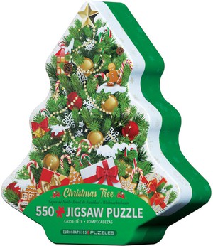 Eurographics Blik Puzzel Christmas Tree 550 stukjes