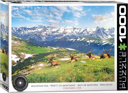 Eurographics Puzzel Mountain Elks 1000 stukjes