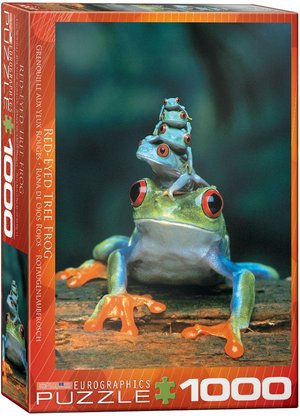 Puzzel red-Eyed Tree Frog 1000 stukjes