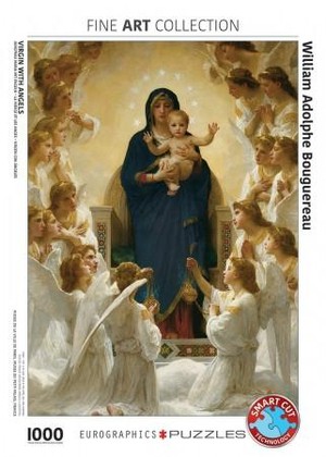 Puzzel Bouguereau - Virgin with Angels 1000 stukjes