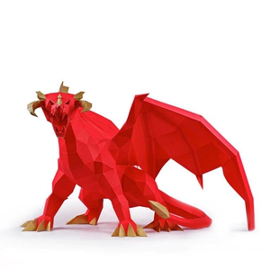 Papercraft World Red Dragon