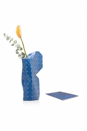 Paper Vase Deep Blue