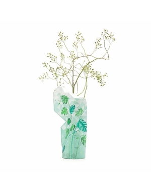 Paper Vase Cover Jungle Leaves