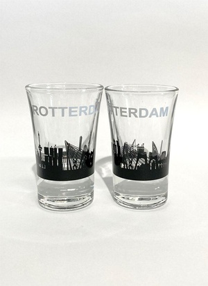 Shotglas Rotterdam Skyline set 2 st.