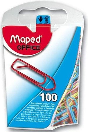Maped Paperclips metallic gekleurd 25mm - 100 stuks
