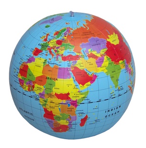 Inflatable globe 50 cm political maxi