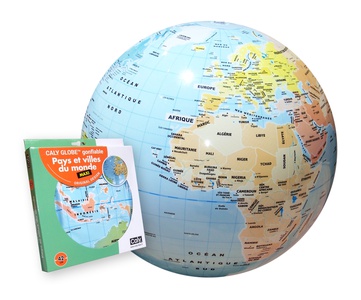 Globe gonflable 42 cm monde politique