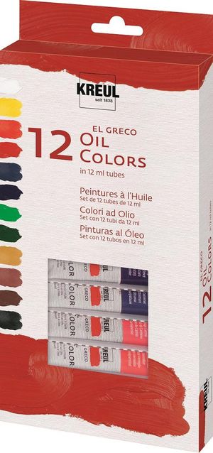 Kreul el Greco Olieverf Tubes 12 ml x 12 kleuren