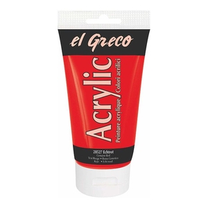 Kreul El Greco Acryylverf tube 75 ml Genuine Red