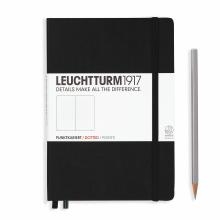 Leuchtturm A5 Medium Black Ruled Hardcover Notebook 