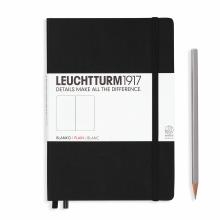 Leuchtturm A5 Medium Black Plain Hardcover Notebook 