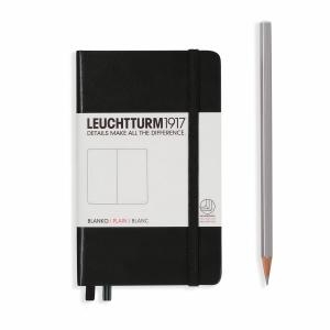 Leuchtturm A6 Pocket Black Plain Hardcover Notebook
