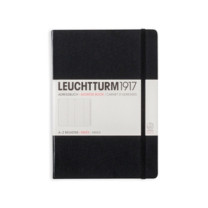 Leuchtturm A5 address book medium black