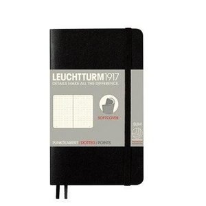 Leuchtturm A6 pocket black dotted softcover notebook