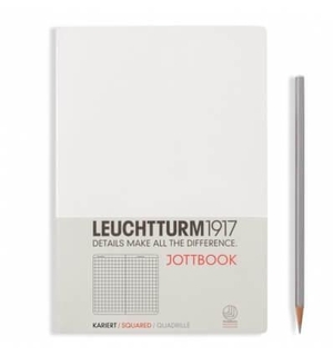 Leuchtturm A5 jottbook medium white squared softcover notebook