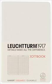Leuchtturm A6 pocket white squared jottbook softcover notebook