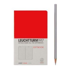 Leuchtturm A6 pocket red ruled jottbook softcover notebook