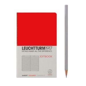 Leuchtturm A6 pocket red squared jottbook softcover notebook