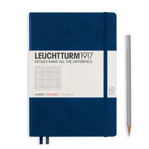 Leuchtturm A5 Medium Navy Squared Notebook 