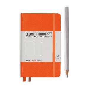 Leuchtturm A6 Pocket Orange Plain Hardcover Notebook