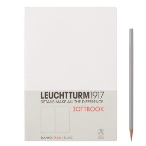 Leuchtturm A5 jottbook medium white plain softcover notebook