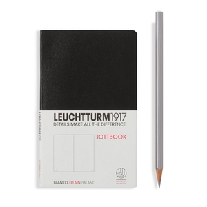 Leuchtturm A6 pocket black plain jottbook softcover notebook