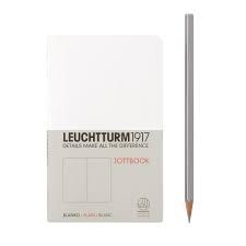 Leuchtturm A6 pocket white plain jottbook softcover notebook