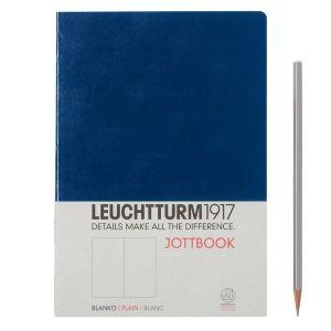 Leuchtturm A5 jottbook medium navy plain softcover notebook