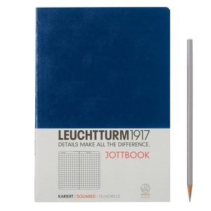 Leuchtturm A5 jottbook medium navy squared softcover notebook