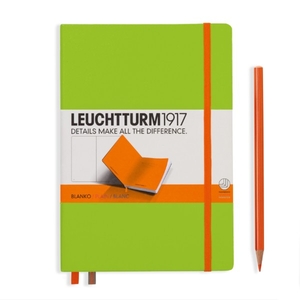 Leuchtturm A5 Medium Lime-orange Plain Bicolore Notebook 