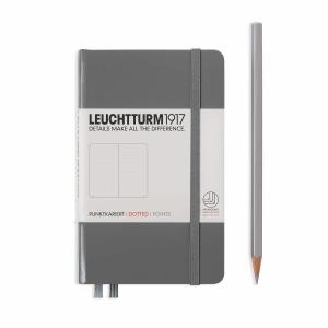 Leuchtturm A6 Pocket Anthracite Dotted Hardcover Notebook