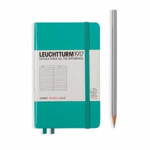 Leuchtturm A6 Pocket Emerald Ruled Hardcover Notebook