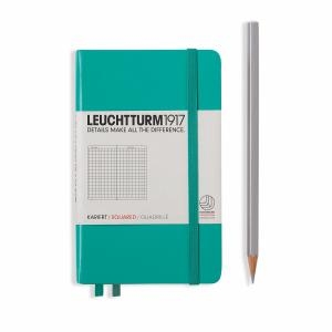 Leuchtturm A6 Pocket Emerald Squared Hardcover Notebook