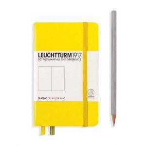 Leuchtturm A6 pocket lemon plain hardcover notebook