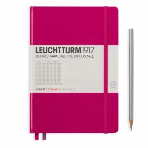 Leuchhturm A5 Medium Berry Squared Hardcover Notebook